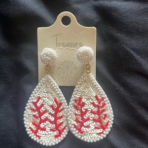 Baseball earrings